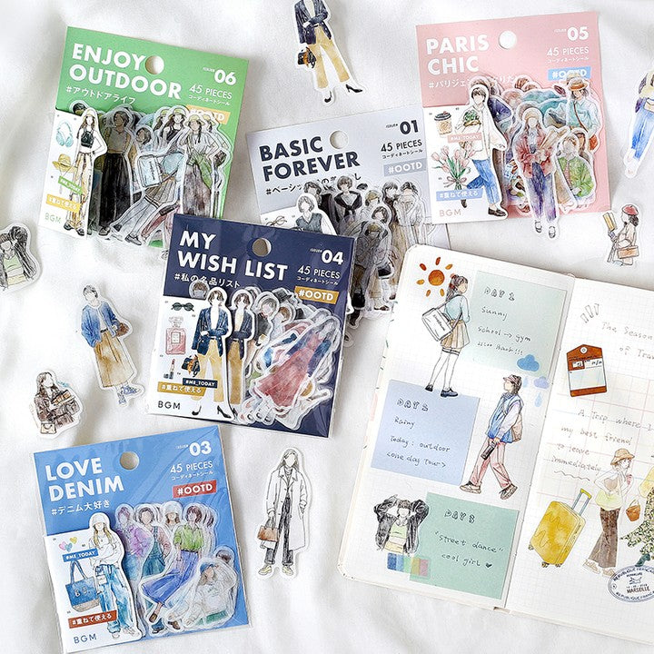 Collection: BGM Coordinate Stickers - #Me_Today