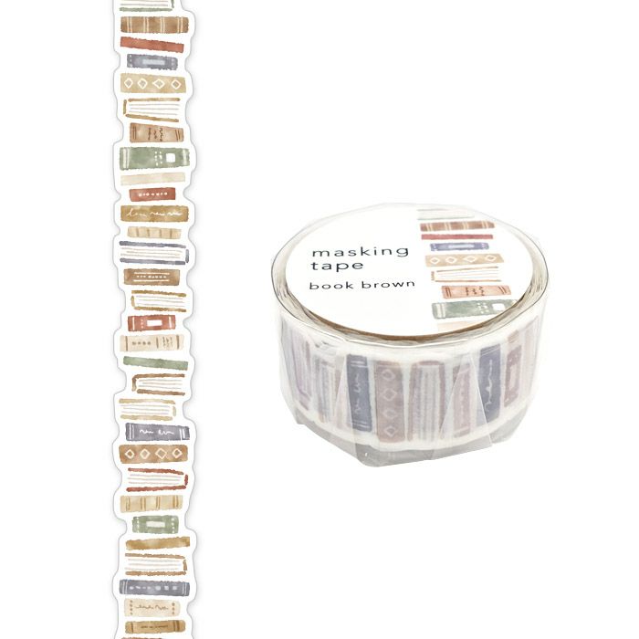 MIND WAVE Masking Tape - Book Brown