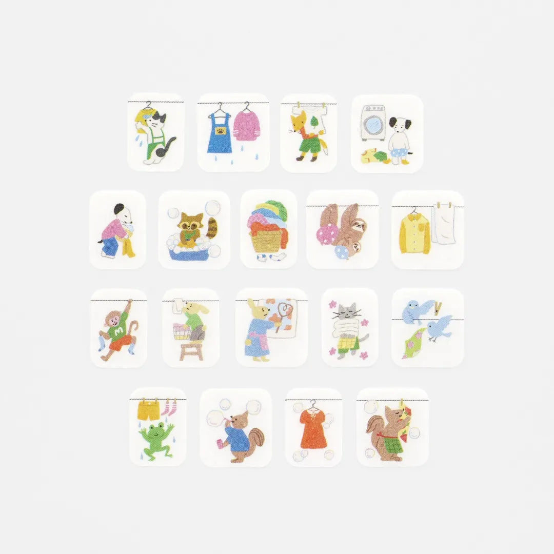 BANDE Masking Tape - People Who Live In Notebooks - Laundry Together - Animals