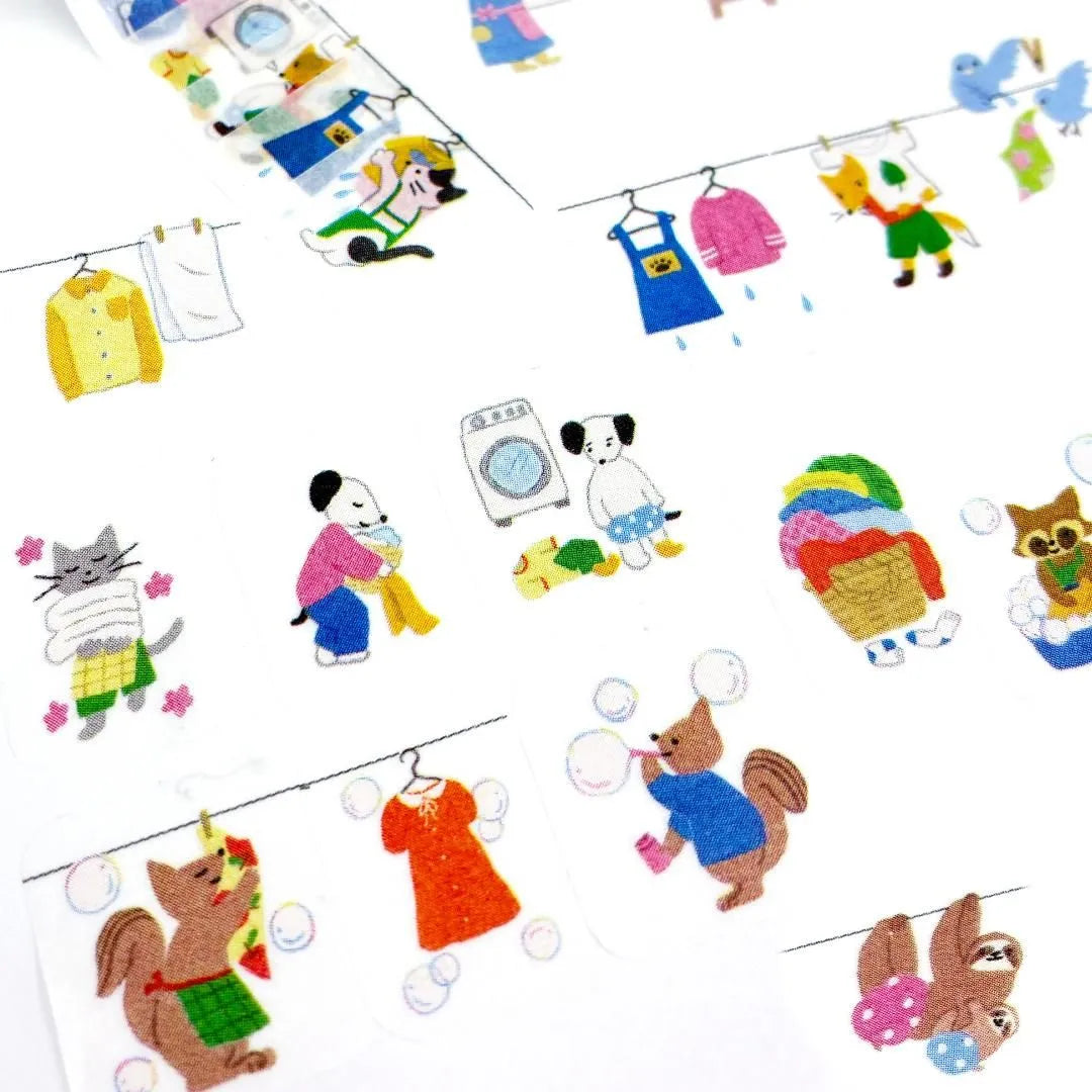 BANDE Masking Tape - People Who Live In Notebooks - Laundry Together - Animals