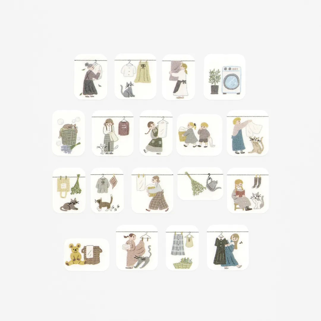 BANDE Masking Tape - People Who Live In Notebooks - Laundry Together - Cat and Me