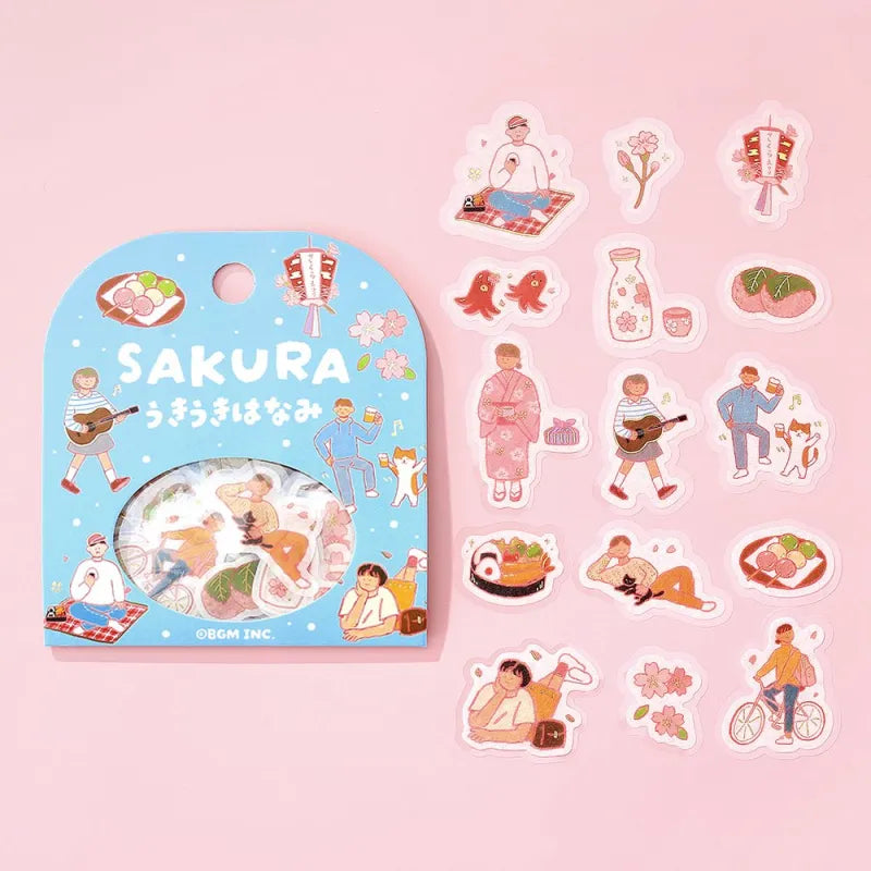 BGM Flake Stickers - Cherry Blossom - Limited Edition