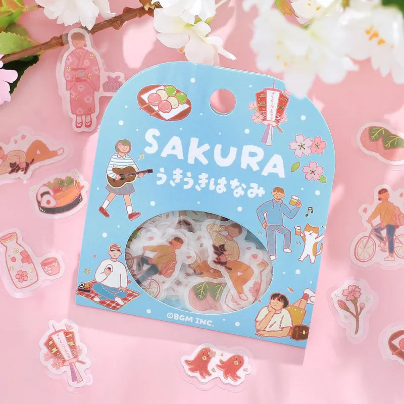 BGM Flake Stickers - Cherry Blossom - Limited Edition