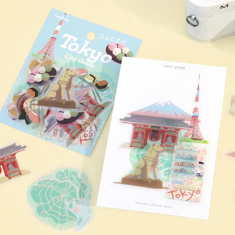 BGM Flake Stickers - City Guide - Tokyo