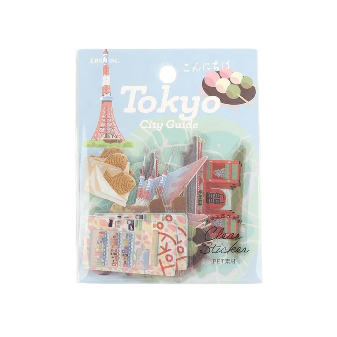 BGM Flake Stickers - City Guide - Tokyo