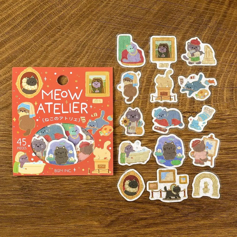 BGM Flake Stickers - Foil-Stamped - Become An Animal - Meow Atelier
