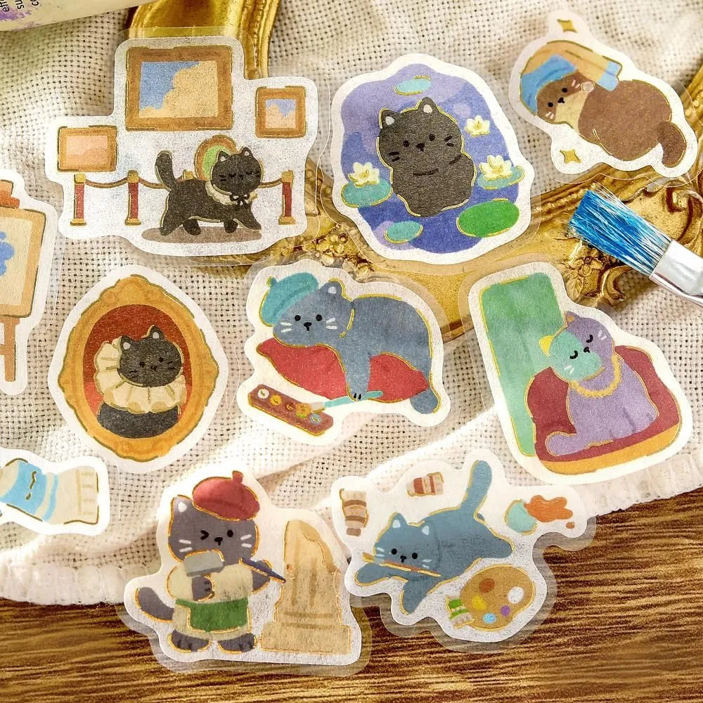 BGM Flake Stickers - Foil-Stamped - Become An Animal - Meow Atelier