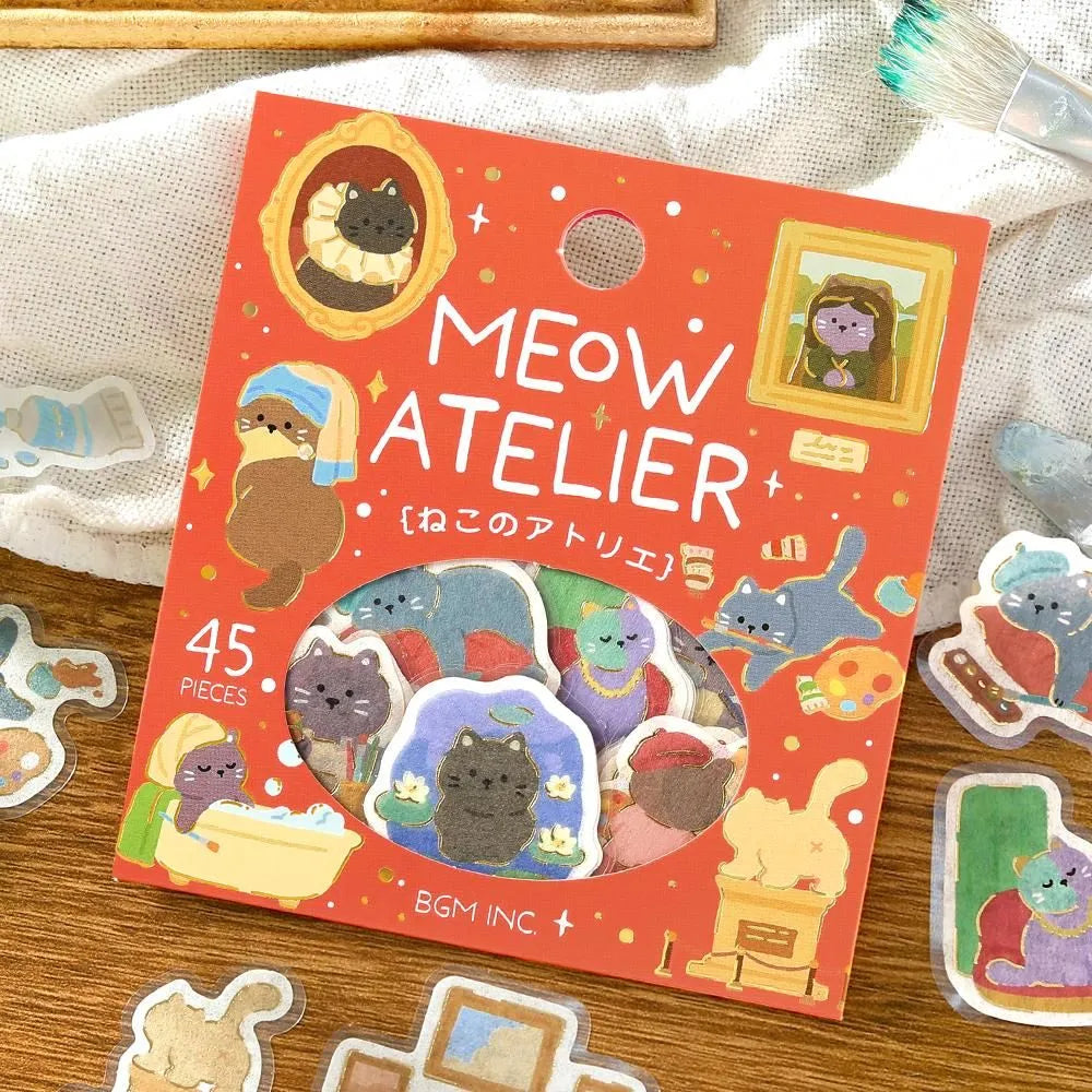 BGM Flake Stickers - Foil-Stamped - Become An Animal - Meow Atelier