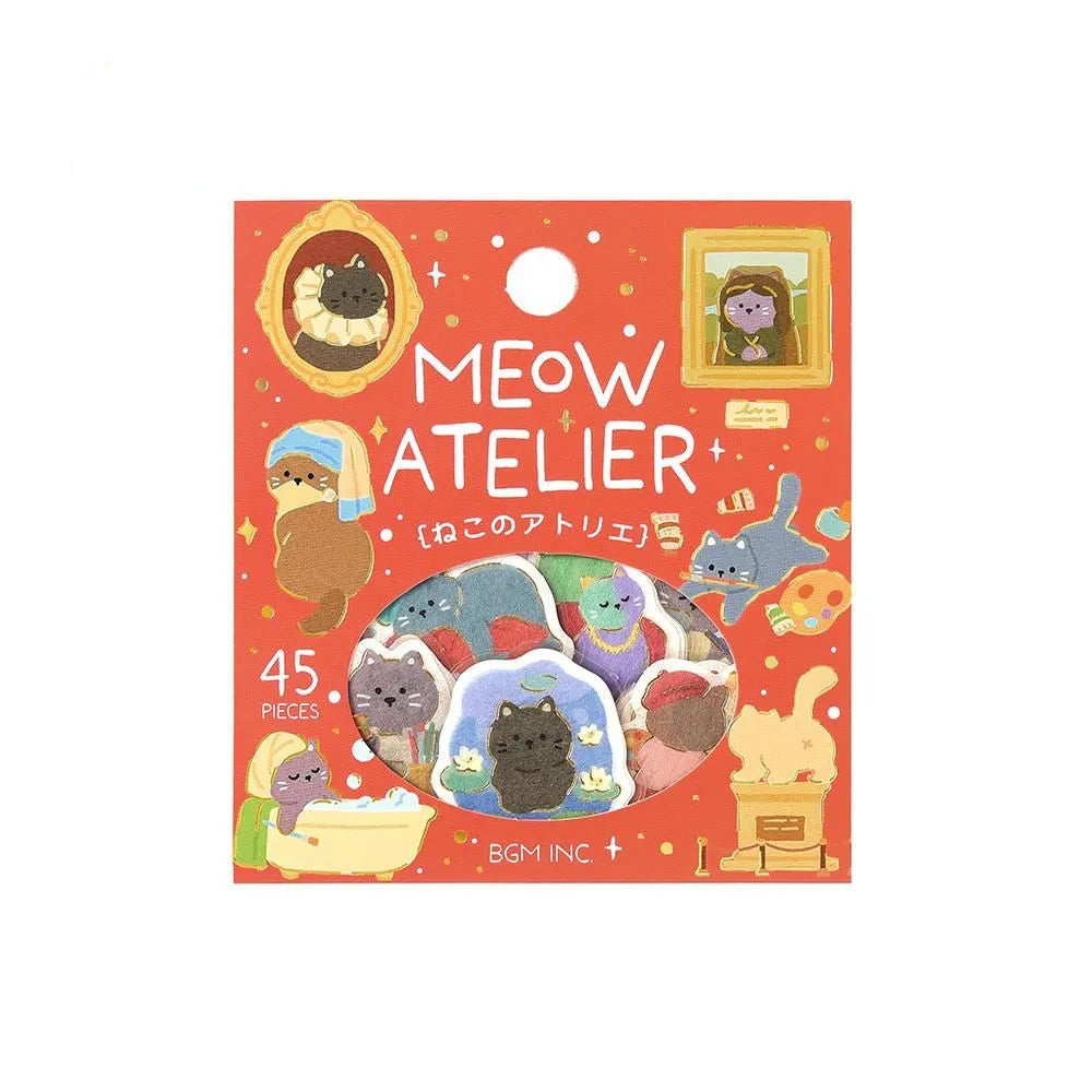 BGM Flake Stickers - Foil-Stamped - Become An Animal - Meow Atelier