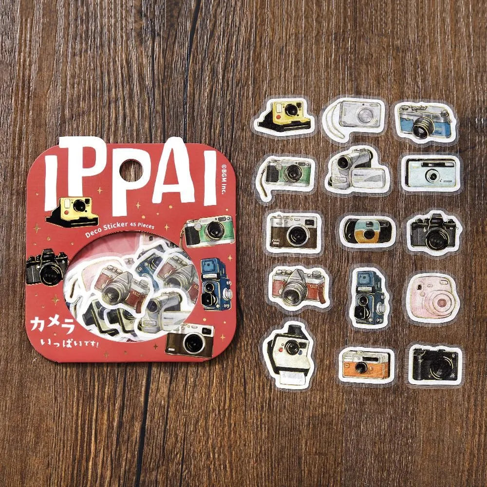 BGM Flake Stickers - Foil-Stamped - IPPAI - Cameras