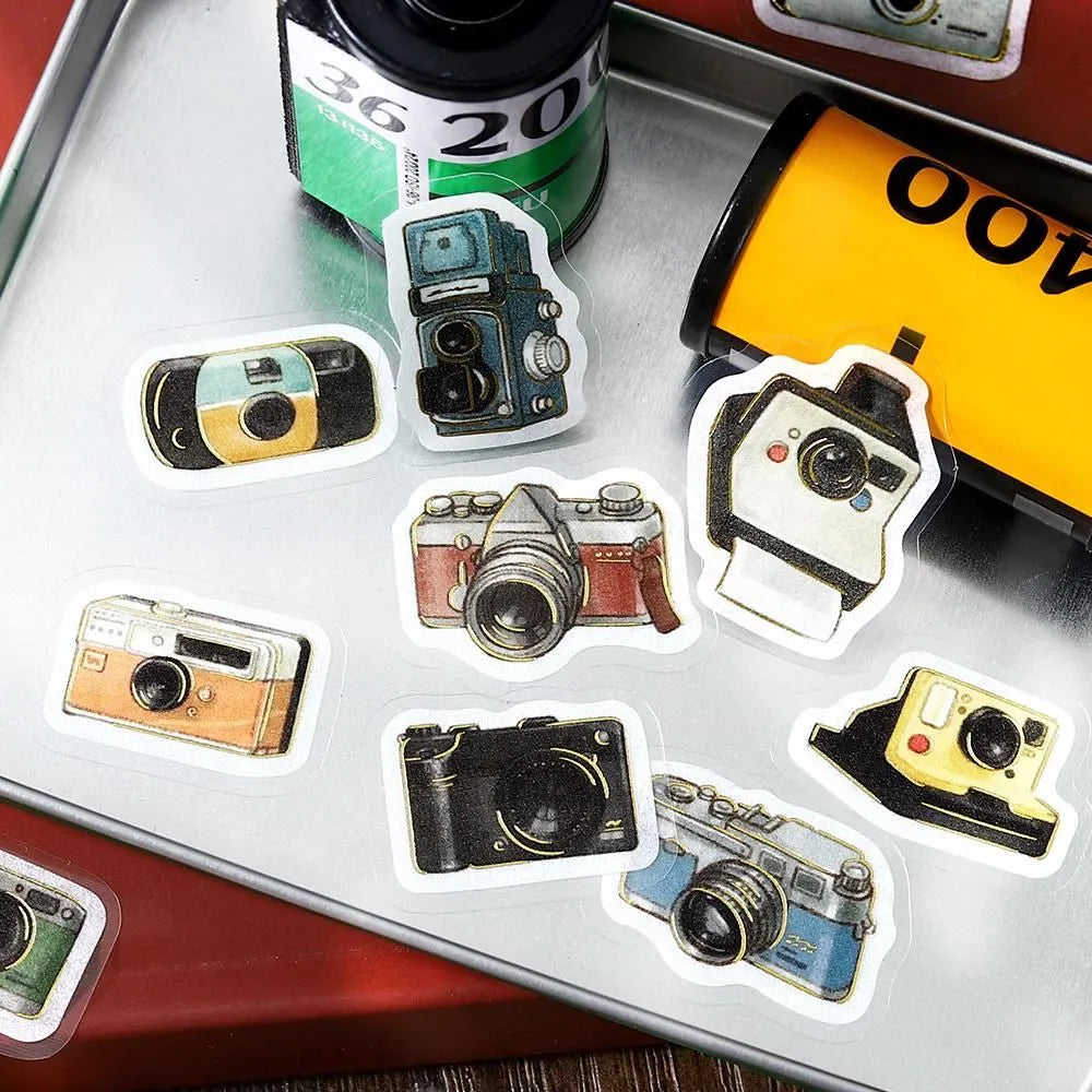 BGM Flake Stickers - Foil-Stamped - IPPAI - Cameras