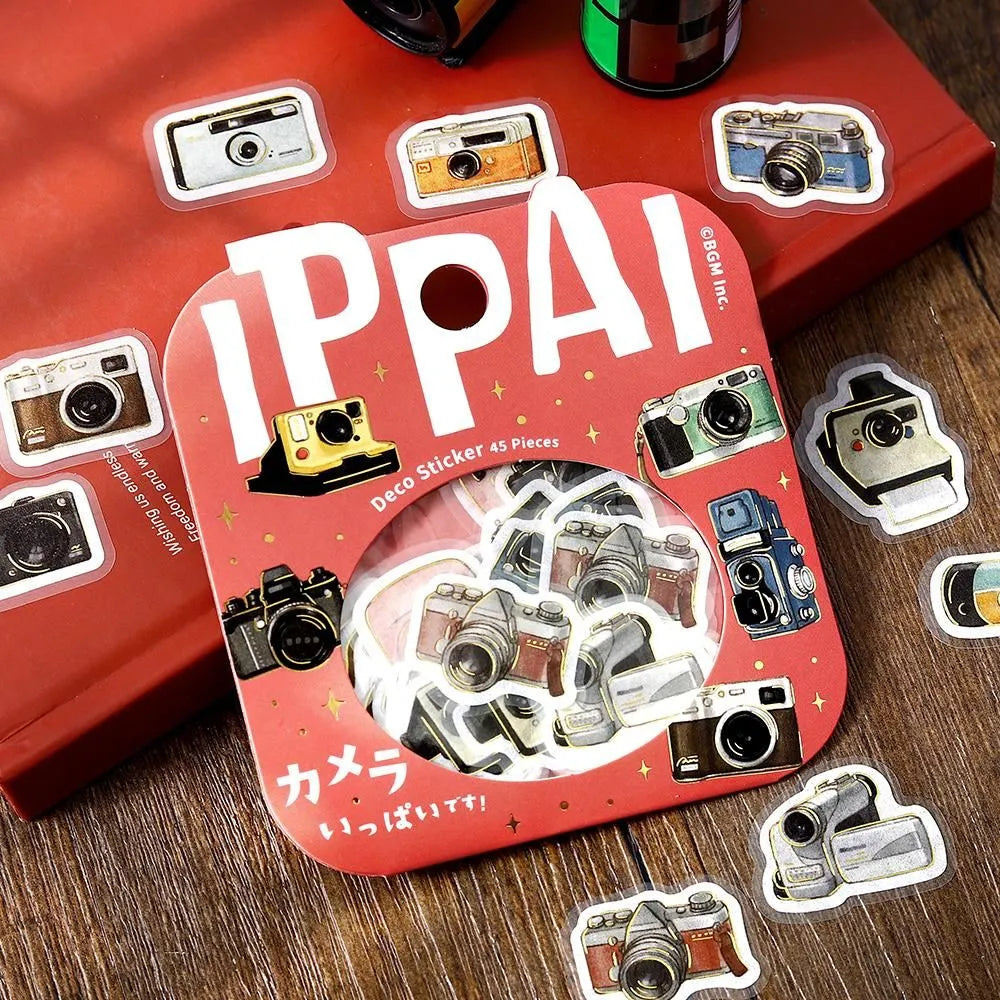 BGM Flake Stickers - Foil-Stamped - IPPAI - Cameras