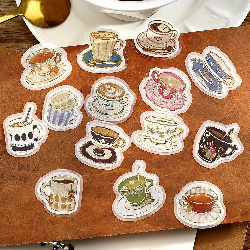 BGM Flake Stickers - Foil-Stamped - IPPAI - Cups