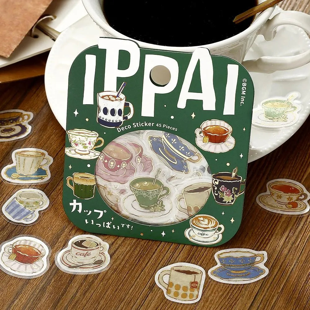 BGM Flake Stickers - Foil-Stamped - IPPAI - Cups