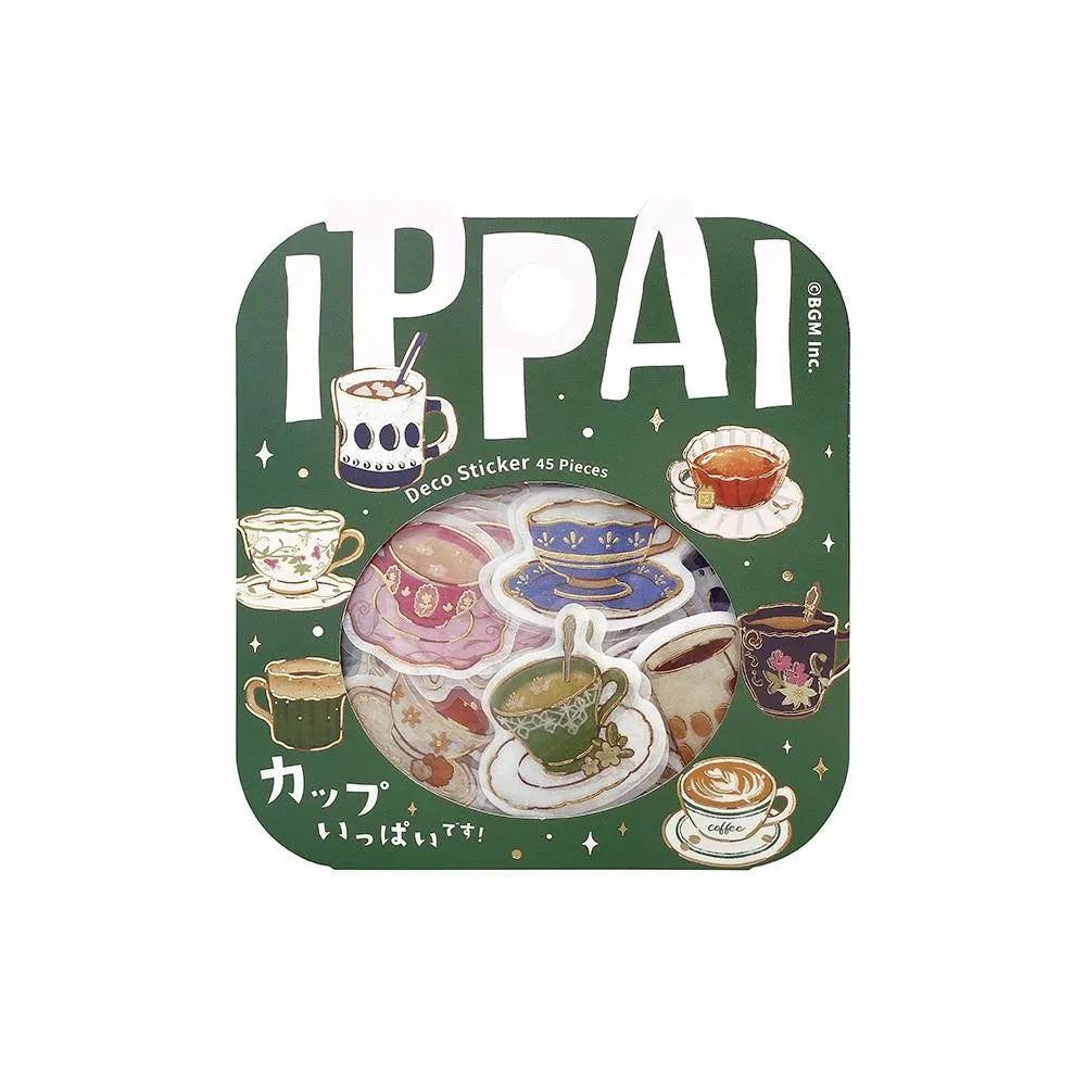 BGM Flake Stickers - Foil-Stamped - IPPAI - Cups
