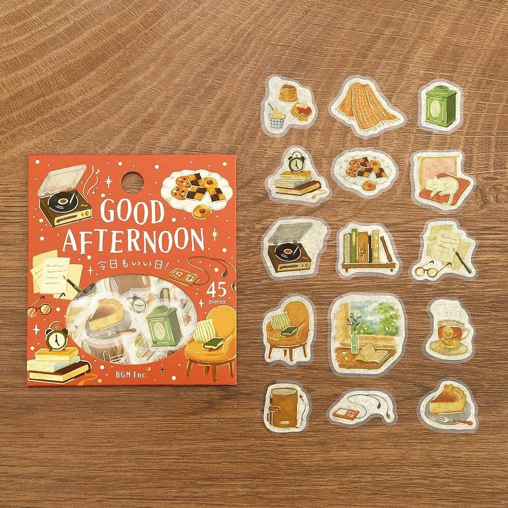 BGM Flake Stickers - Foil-Stamped - Today Is A Good Day - Good Afternoon