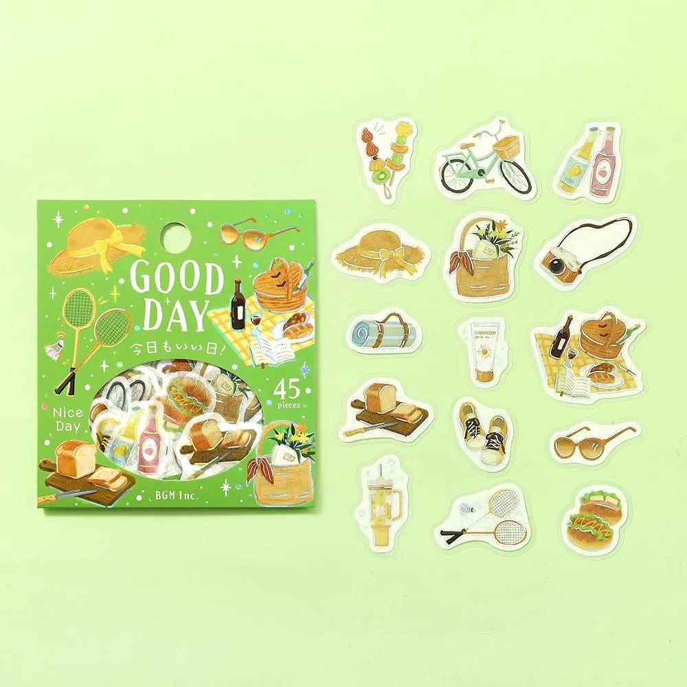 BGM Flake Stickers - Foil-Stamped - Today Is A Good Day - Good Day