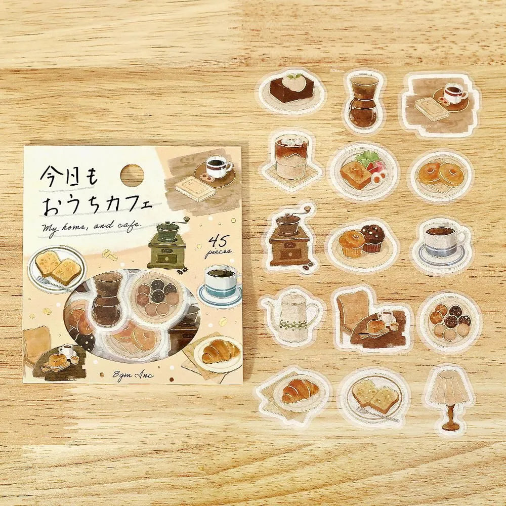 BGM Flake Stickers - Foil-Stamped - Today's Cafe - Home Cafe