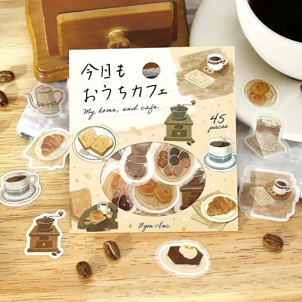 BGM Flake Stickers - Foil-Stamped - Today's Cafe - Home Cafe