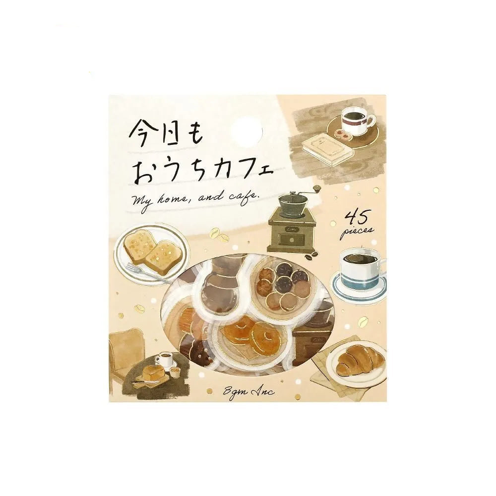 BGM Flake Stickers - Foil-Stamped - Today's Cafe - Home Cafe