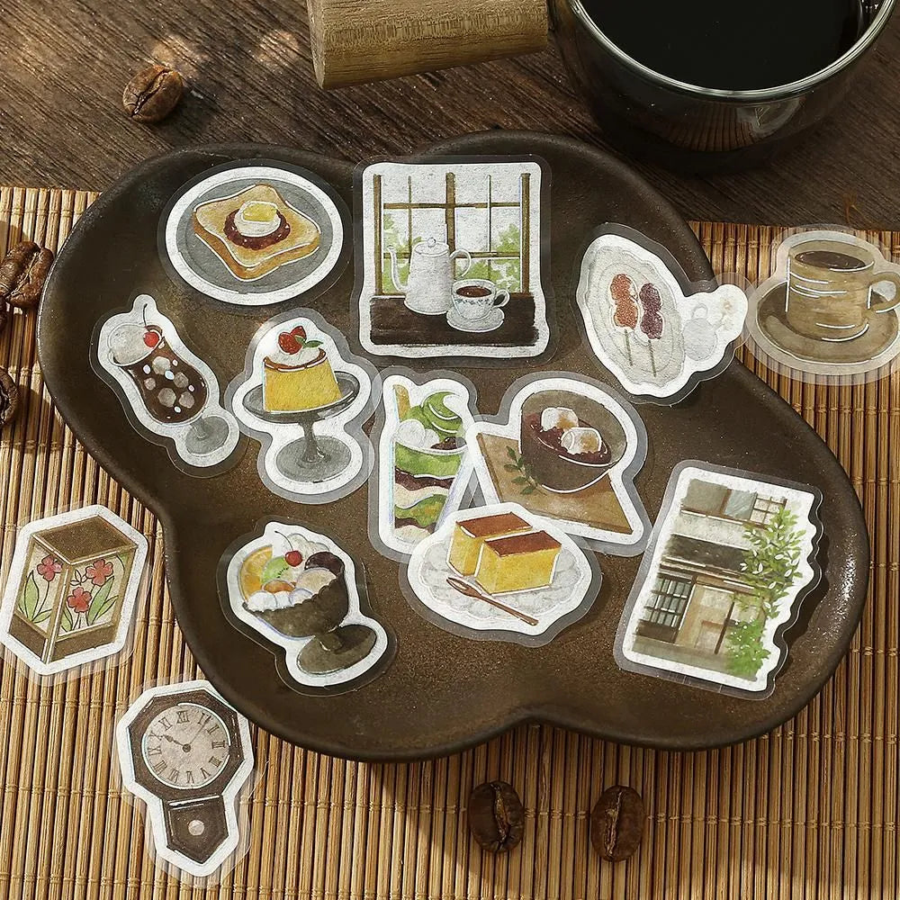 BGM Flake Stickers - Foil-Stamped - Today's Cafe - Old House Cafe