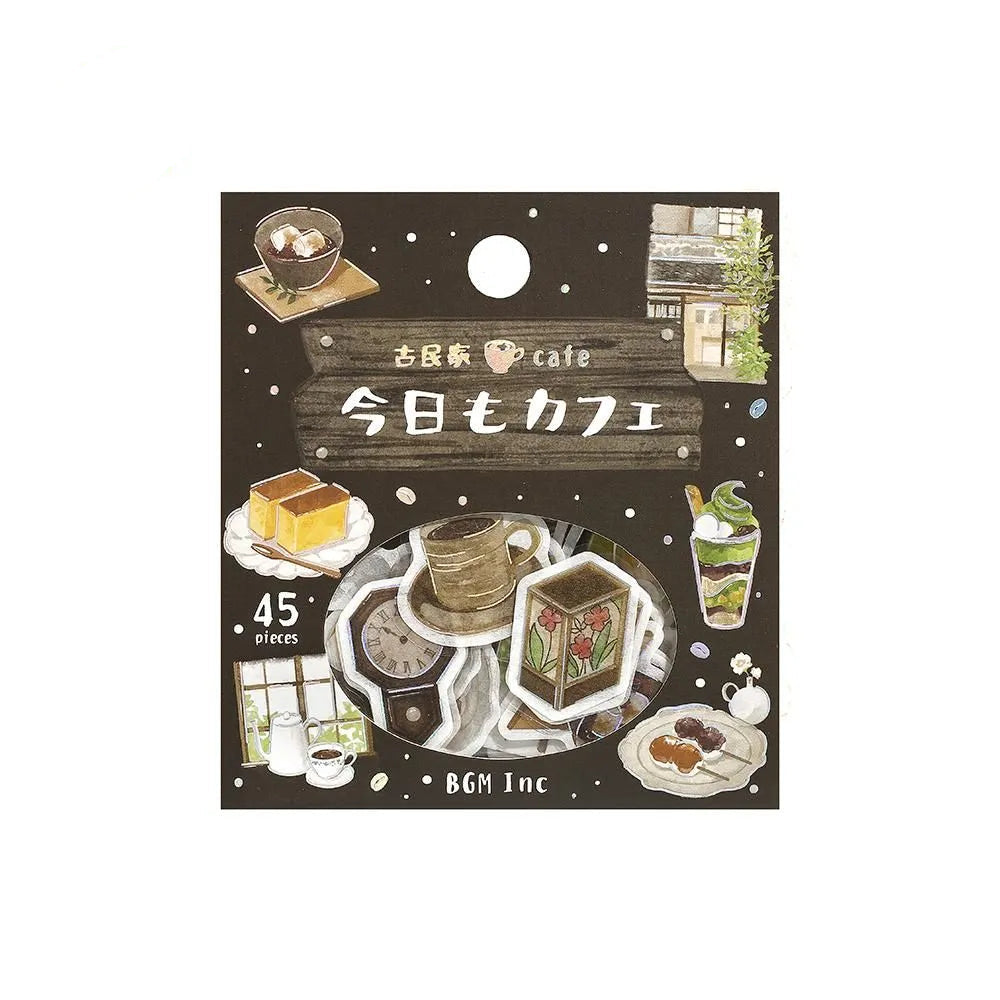 BGM Flake Stickers - Foil-Stamped - Today's Cafe - Old House Cafe