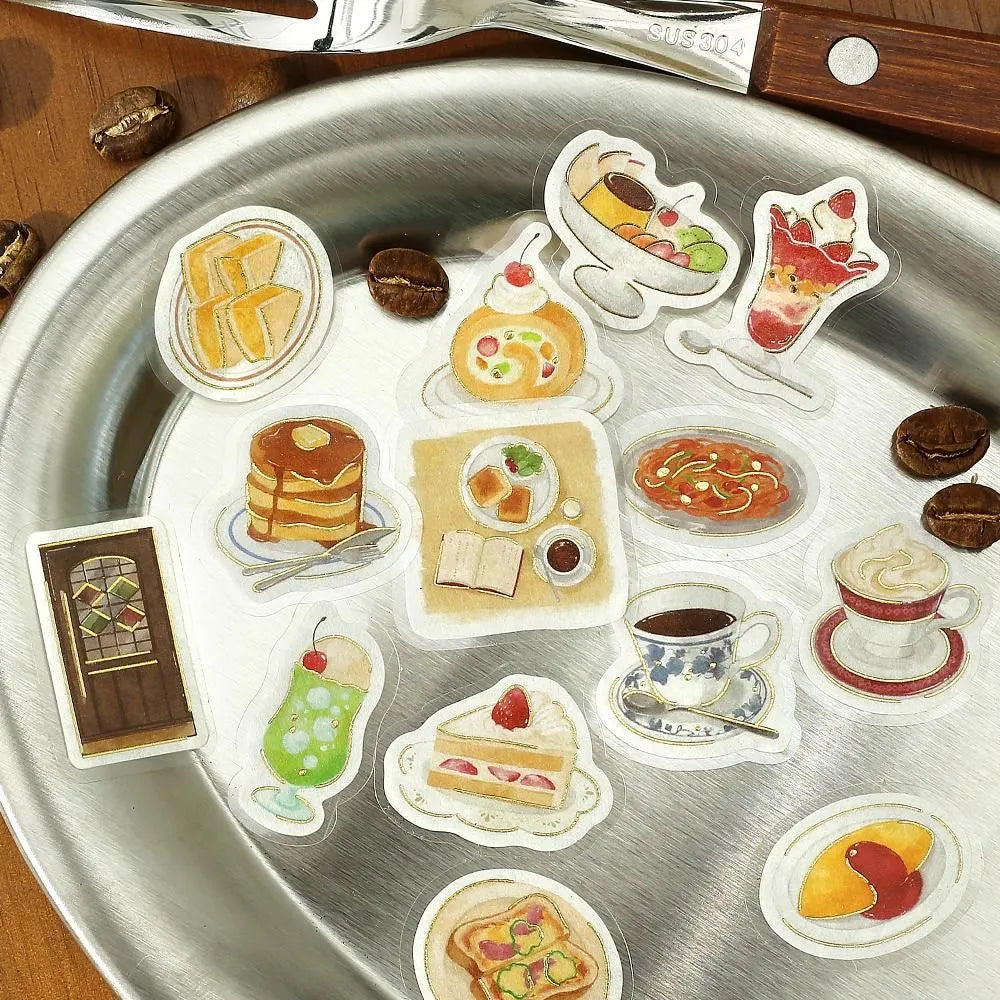 BGM Flake Stickers - Foil-Stamped - Today's Cafe - Traditional Cafe