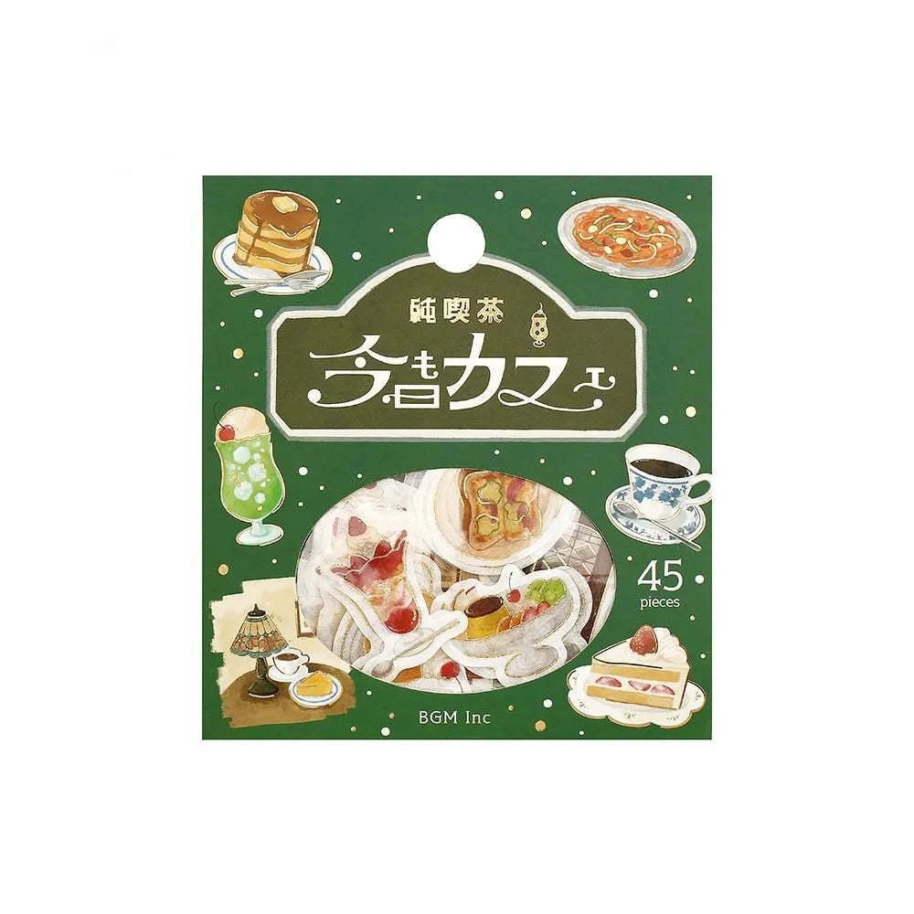 BGM Flake Stickers - Foil-Stamped - Today's Cafe - Traditional Cafe