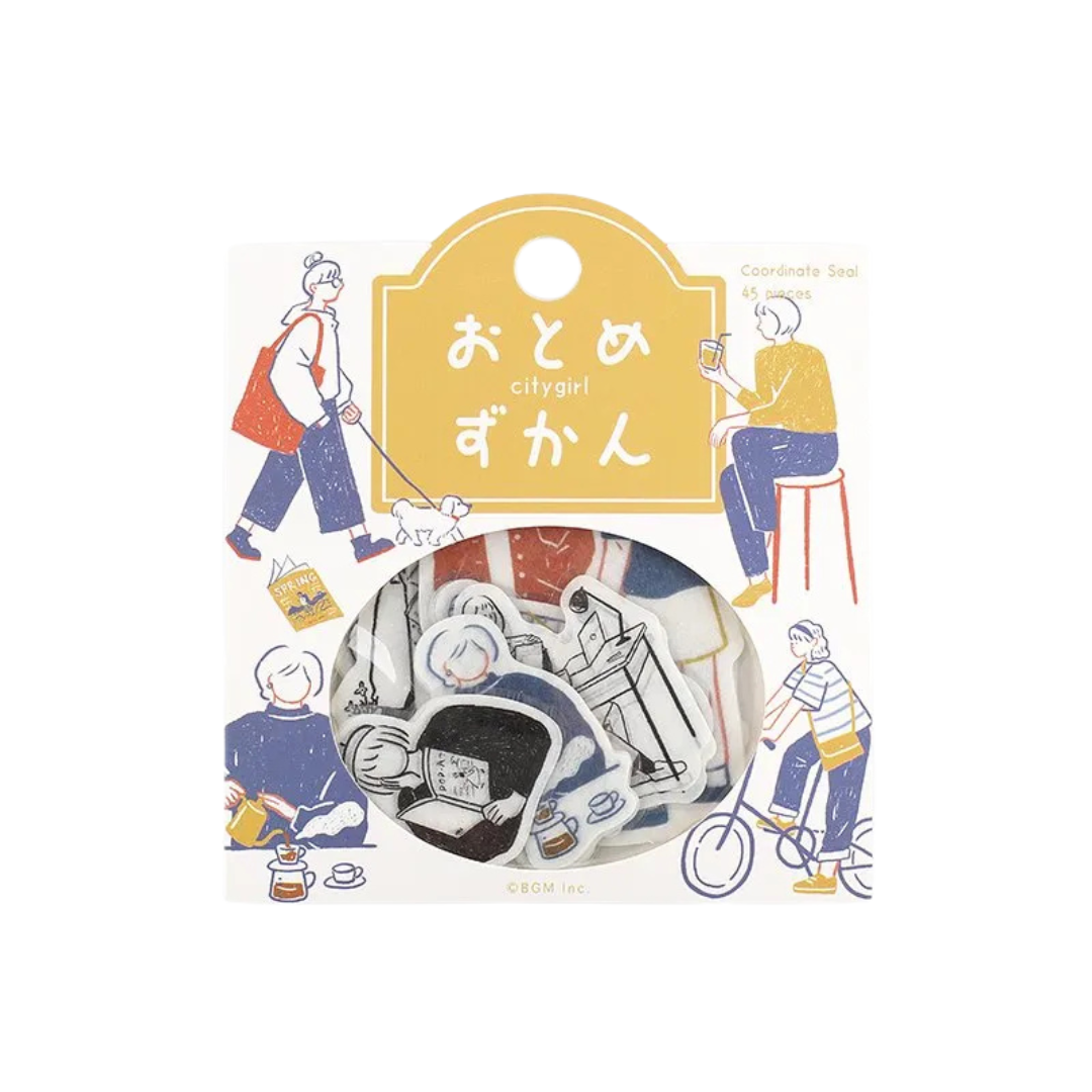 BGM Flake Stickers - Girl's Guidebook - City Girl