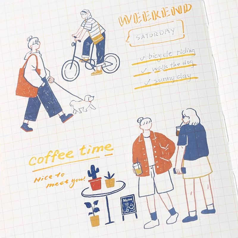BGM Flake Stickers - Girl's Guidebook - City Girl