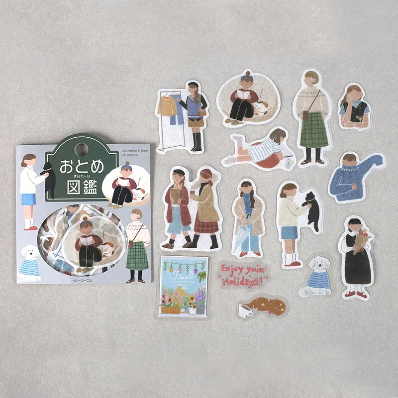 BGM Flake Stickers - Girl's Guidebook - Holiday Girl