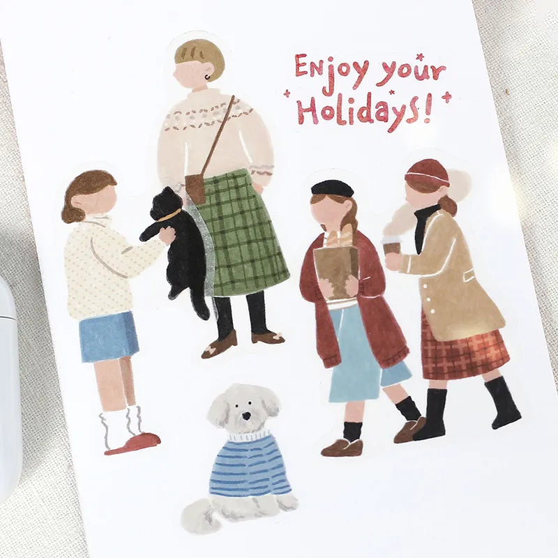 BGM Flake Stickers - Girl's Guidebook - Holiday Girl