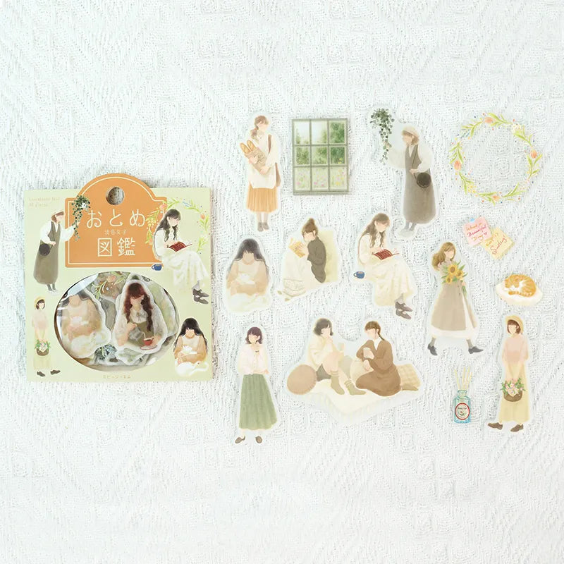 BGM Flake Stickers - Girl's Guidebook - Light-Colored Girls