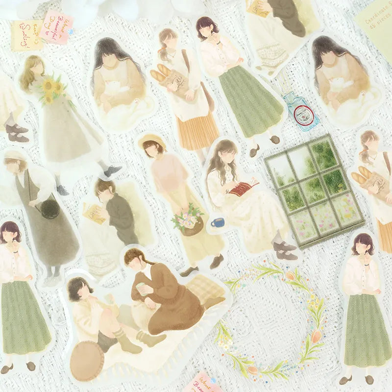 BGM Flake Stickers - Girl's Guidebook - Light-Colored Girls