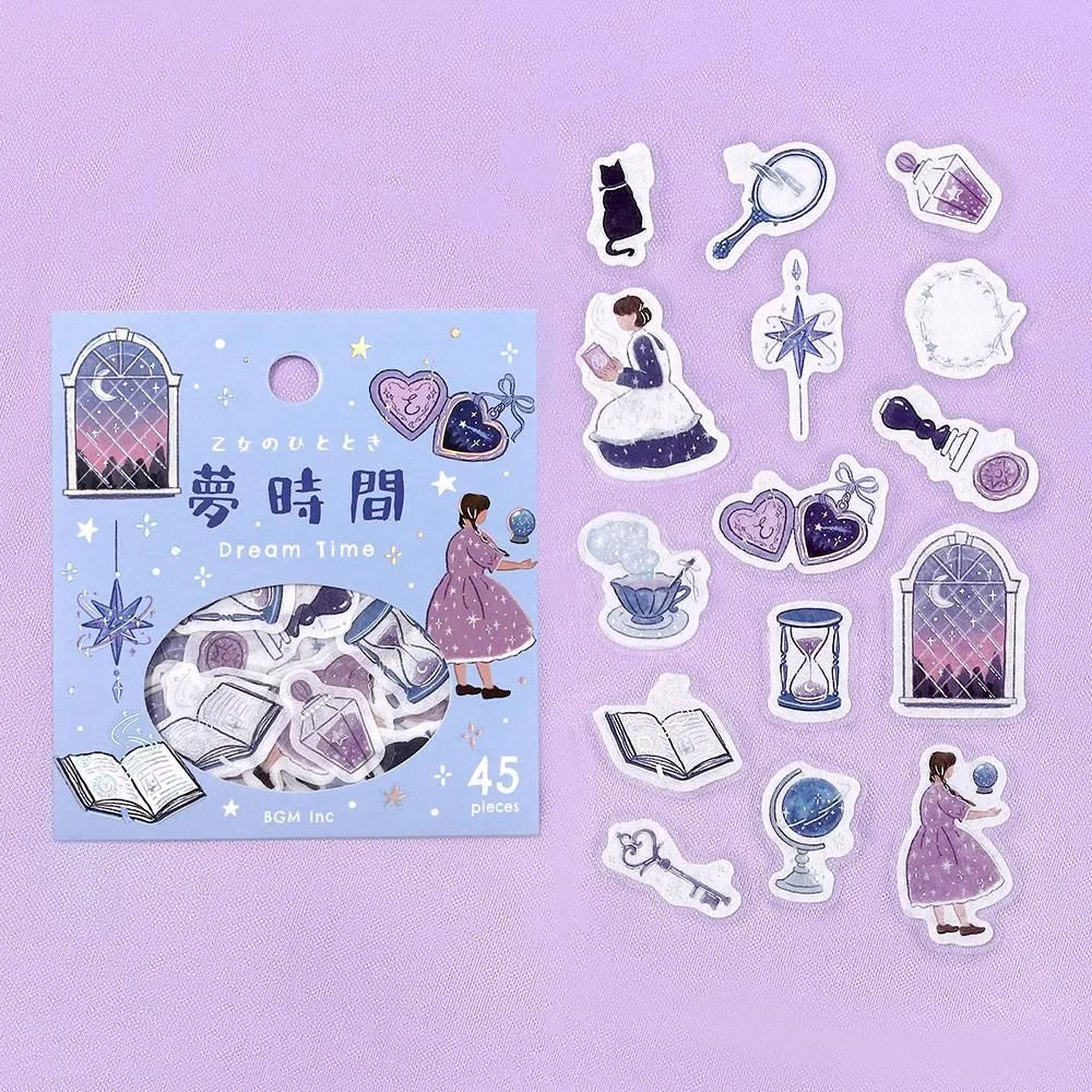 BGM Flake Stickers - Foil-Stamped - A Maiden's Moment - Dream Time