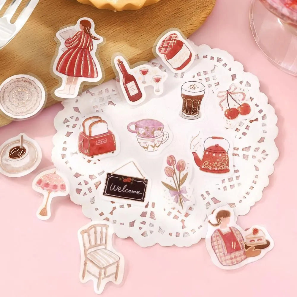 BGM Foil-Stamped Flake Stickers - A Maiden's Moment - Me Time