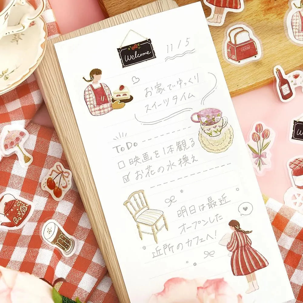 BGM Foil-Stamped Flake Stickers - A Maiden's Moment - Me Time