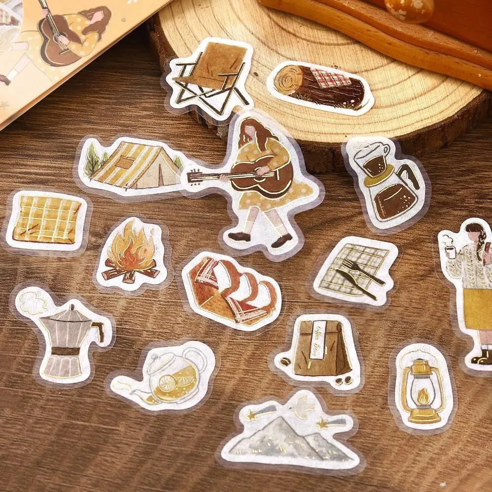 BGM Foil-Stamped Flake Stickers - A Maiden's Moment - Travel Time