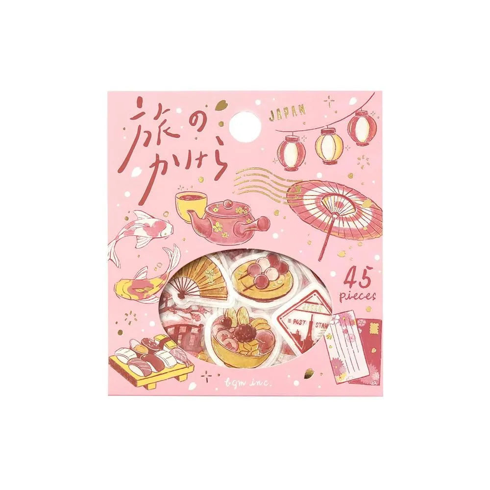 BGM Foil-Stamped Flake Stickers - Fragments Of A Journey - To The Japan