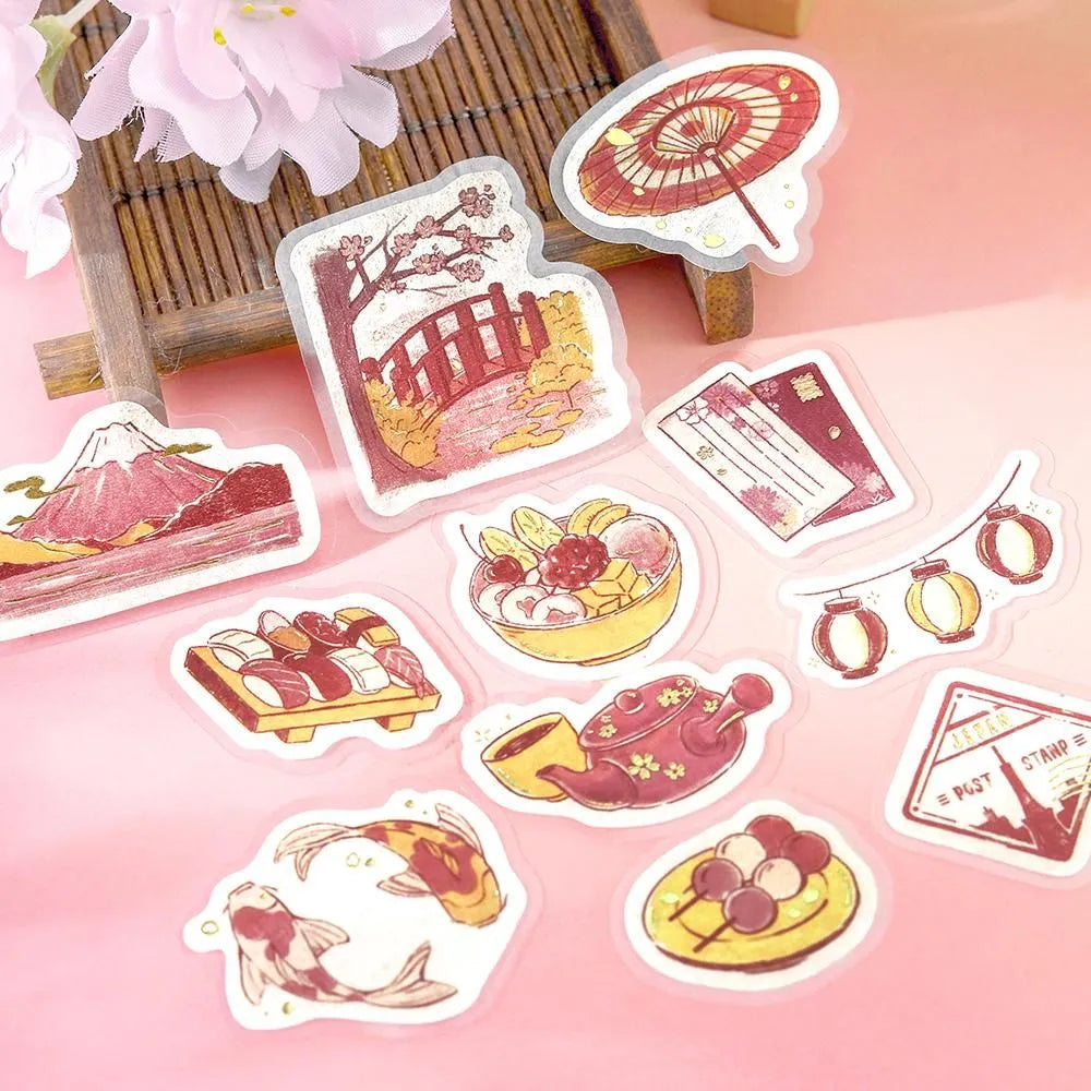 BGM Foil-Stamped Flake Stickers - Fragments Of A Journey - To The Japan