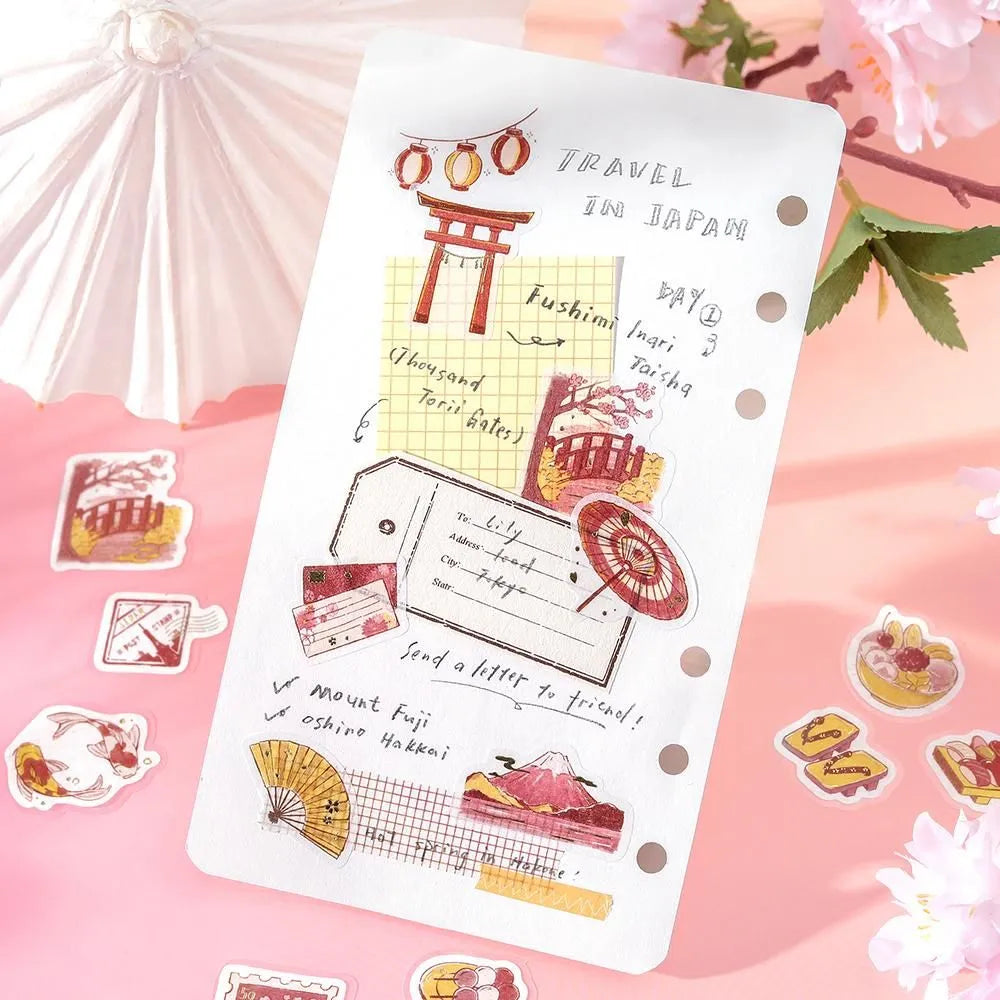 BGM Foil-Stamped Flake Stickers - Fragments Of A Journey - To The Japan