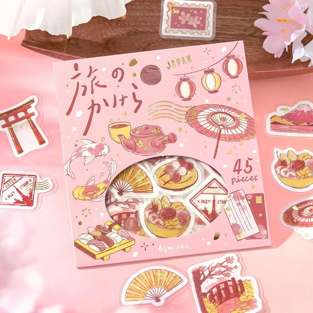 BGM Foil-Stamped Flake Stickers - Fragments Of A Journey - To The Japan