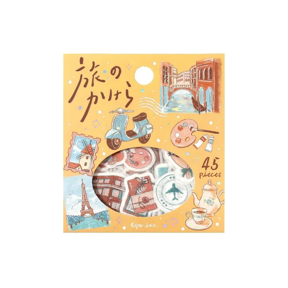BGM Foil-Stamped Flake Stickers - Fragments Of A Journey - To The World
