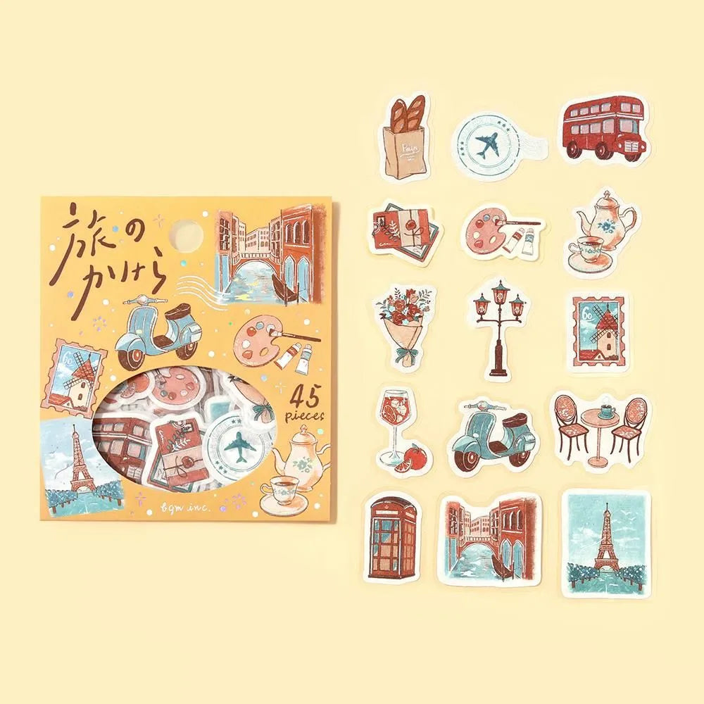 BGM Foil-Stamped Flake Stickers - Fragments Of A Journey - To The World
