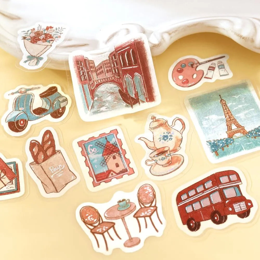 BGM Foil-Stamped Flake Stickers - Fragments Of A Journey - To The World