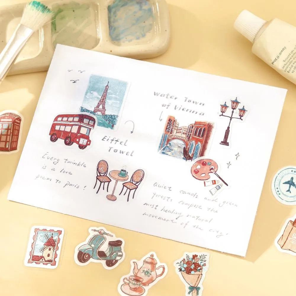 BGM Foil-Stamped Flake Stickers - Fragments Of A Journey - To The World