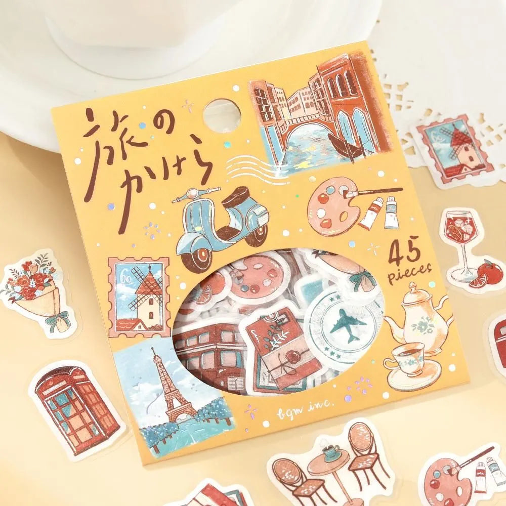 BGM Foil-Stamped Flake Stickers - Fragments Of A Journey - To The World