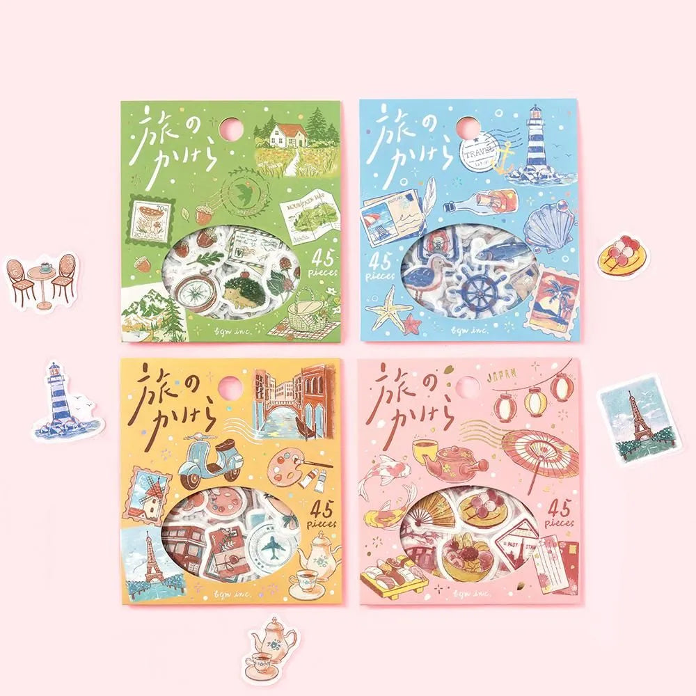 BGM Foil-Stamped Flake Stickers - Fragments Of A Journey - To The Japan