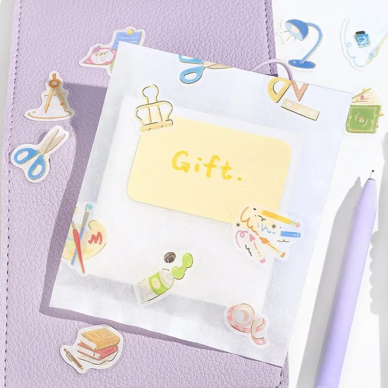 BGM Foil-Stamped Flake Stickers - IPPAI - Stationery