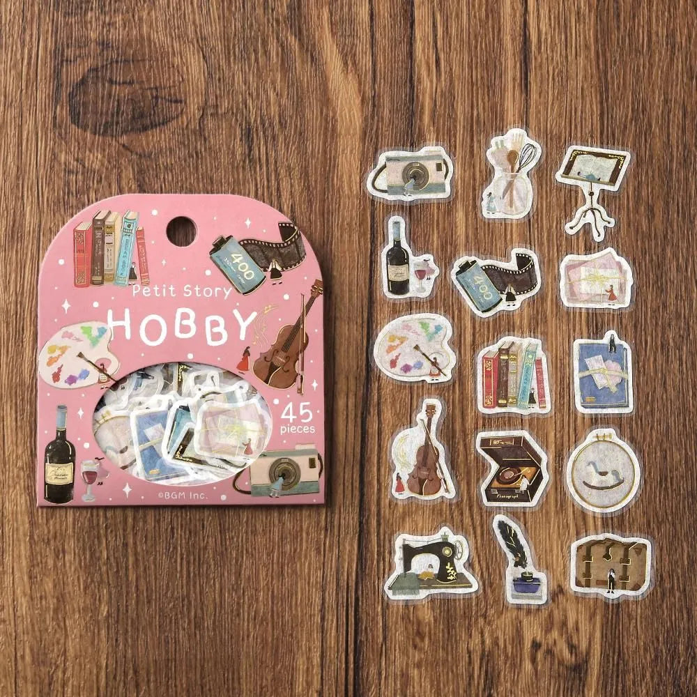BGM Foil-Stamped Flake Stickers - Petit Story - Hobby
